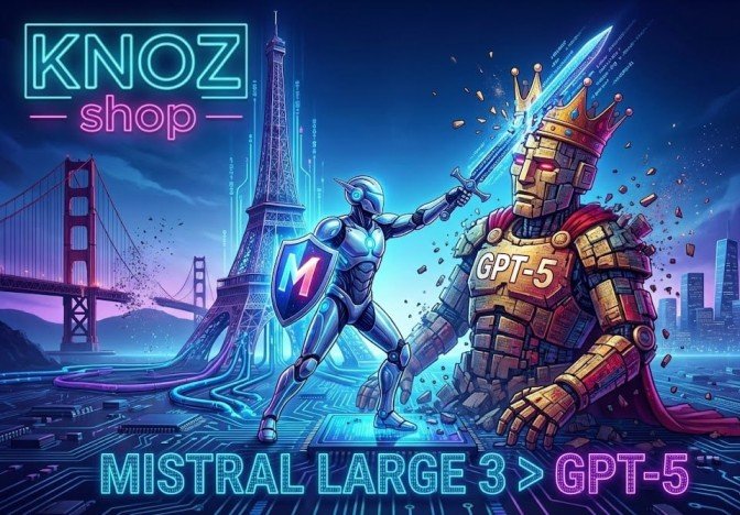 هل سقط التاج عن رأس GPT-5؟"الوحش الأوروبي" Mistral Large 3 يقلب موازين البرمجة عالمياً وبنصف السعر!