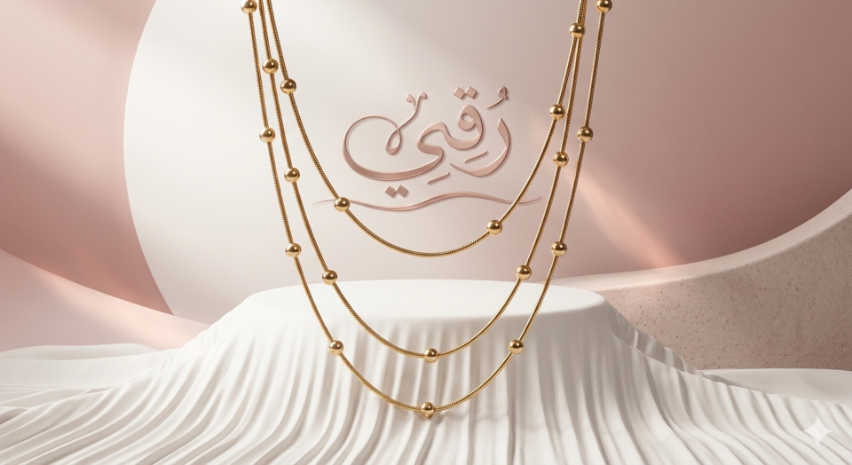 كوليه 3 دور لولي استانلس | لمسة أنيقة بتصميم شيك وعصري